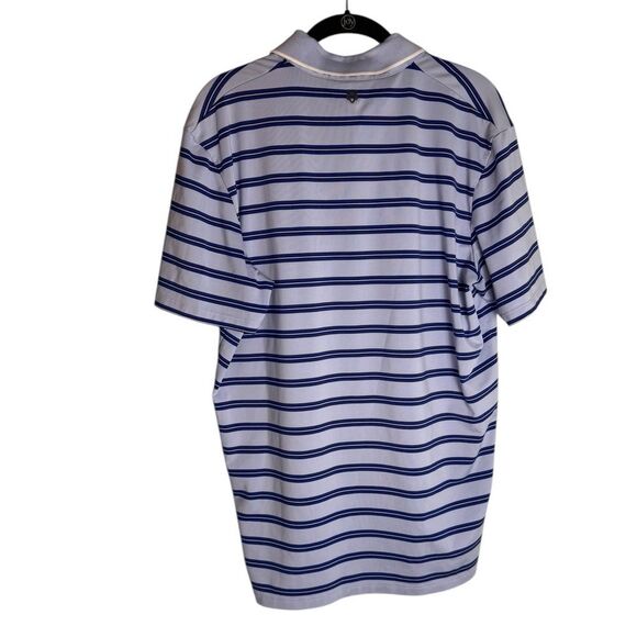 Greyson Blue Striped Performance Golf Polo M Mens - Picture 2 of 5